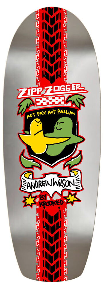 28910074-1 Krooked Skateboard Deck Wilson Pro Zogger 10,75