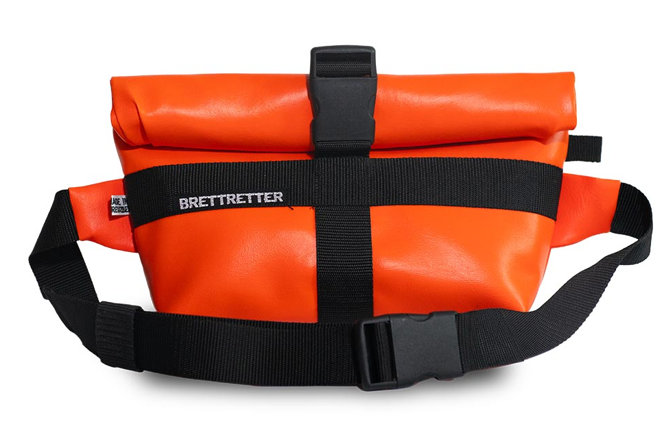 Brettretter Handlebar Bag Kunstleder orange