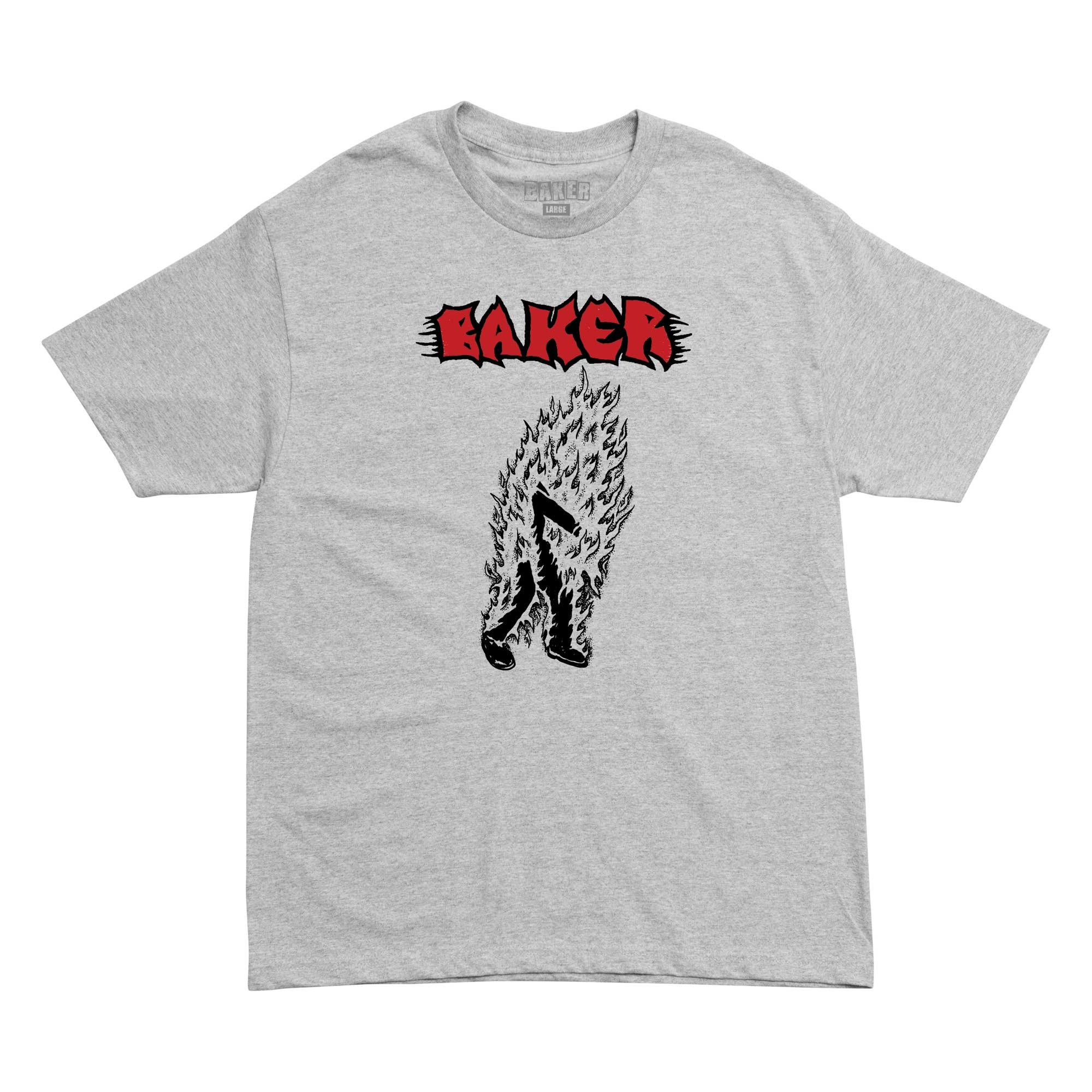 BAKER T-Shirt MAN ON FIRE, athletic heather XXL
