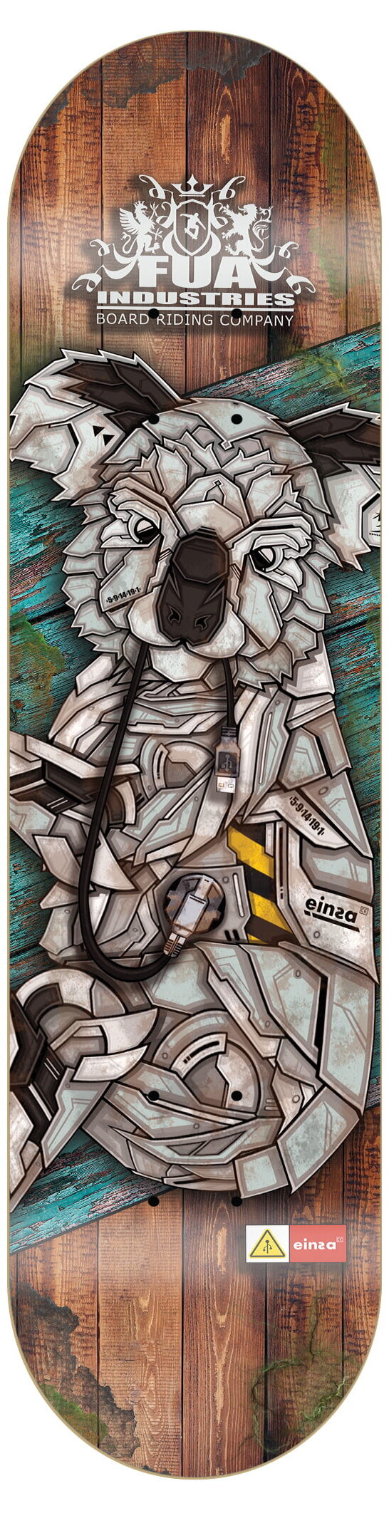 FUA x einsA ce Koala Skateboard Deck