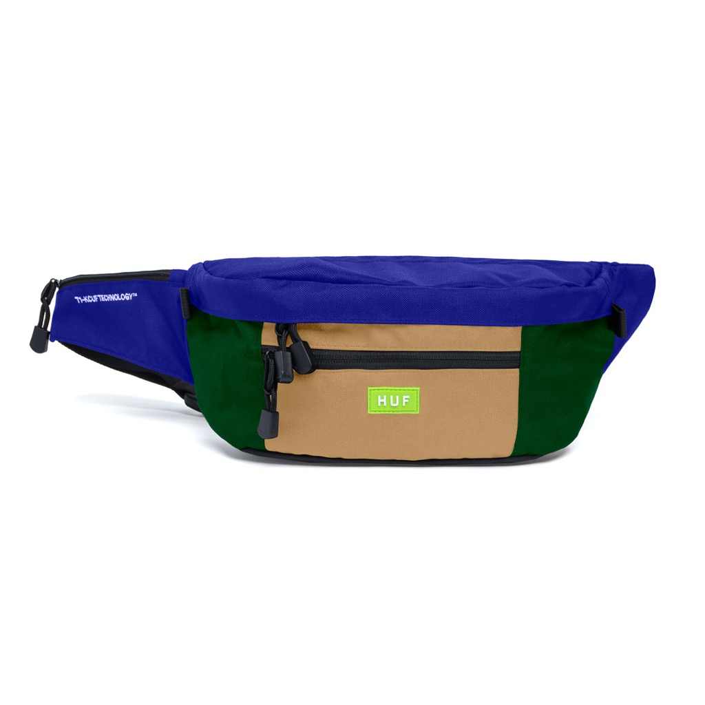 HUF Hyde Waist Bag - blue x green