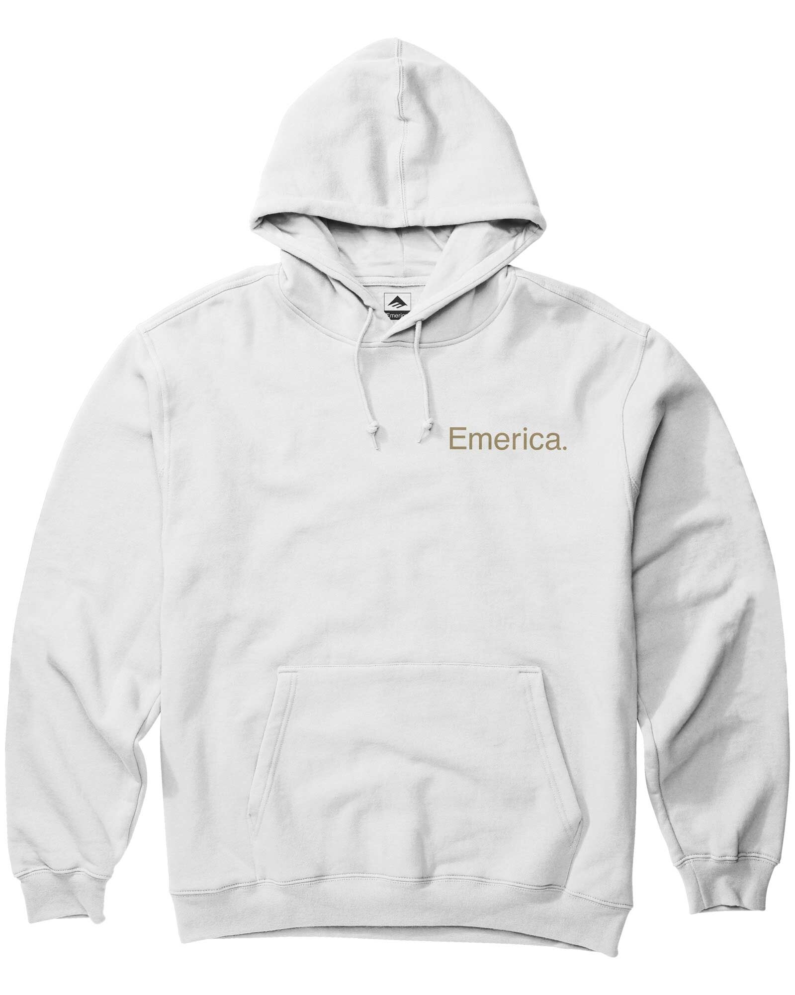 EMERICA Sweat THIS IS SKATEBOARDING HOODIE, white XL