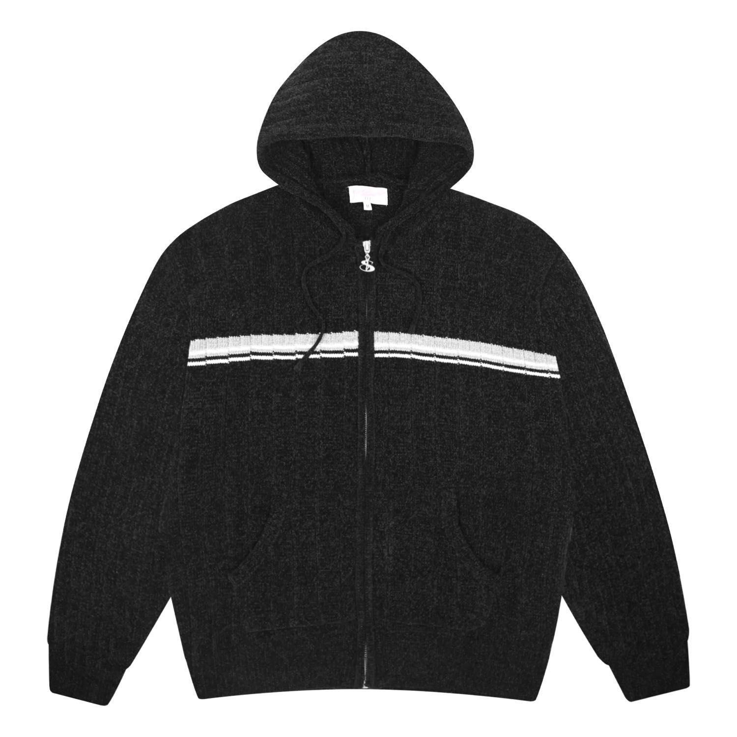 Yardsale Phantasy Chenille Hood - black Yardsale Phantasy Chenille Hood - black M