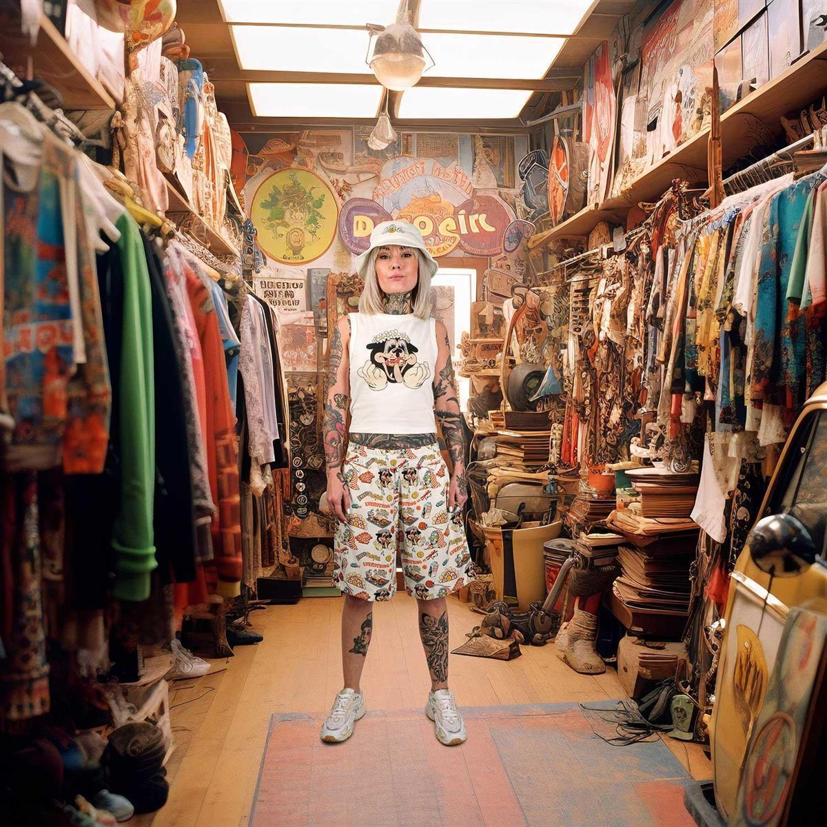 The Dudes Mid Summer Women Tank Top - off-white XXXL