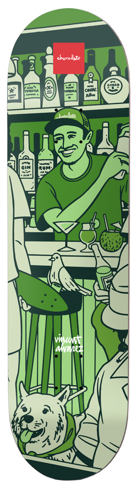 Chocolate Skateboard Deck Alvarez Bar Series III 8,25