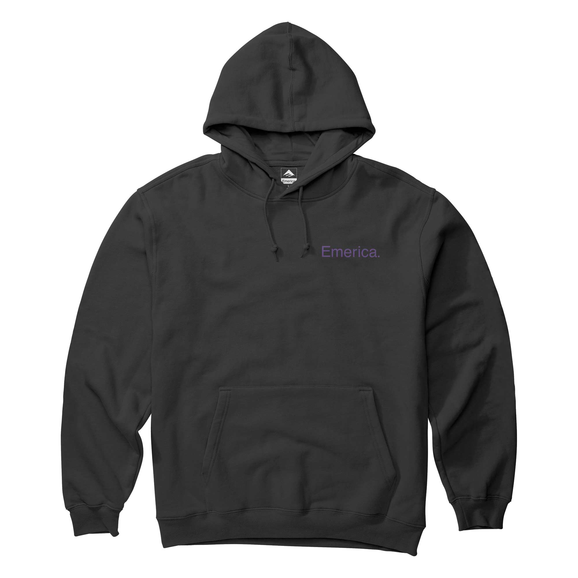 EMERICA Sweat PURE TRIANGLE HOODIE, black/purple L