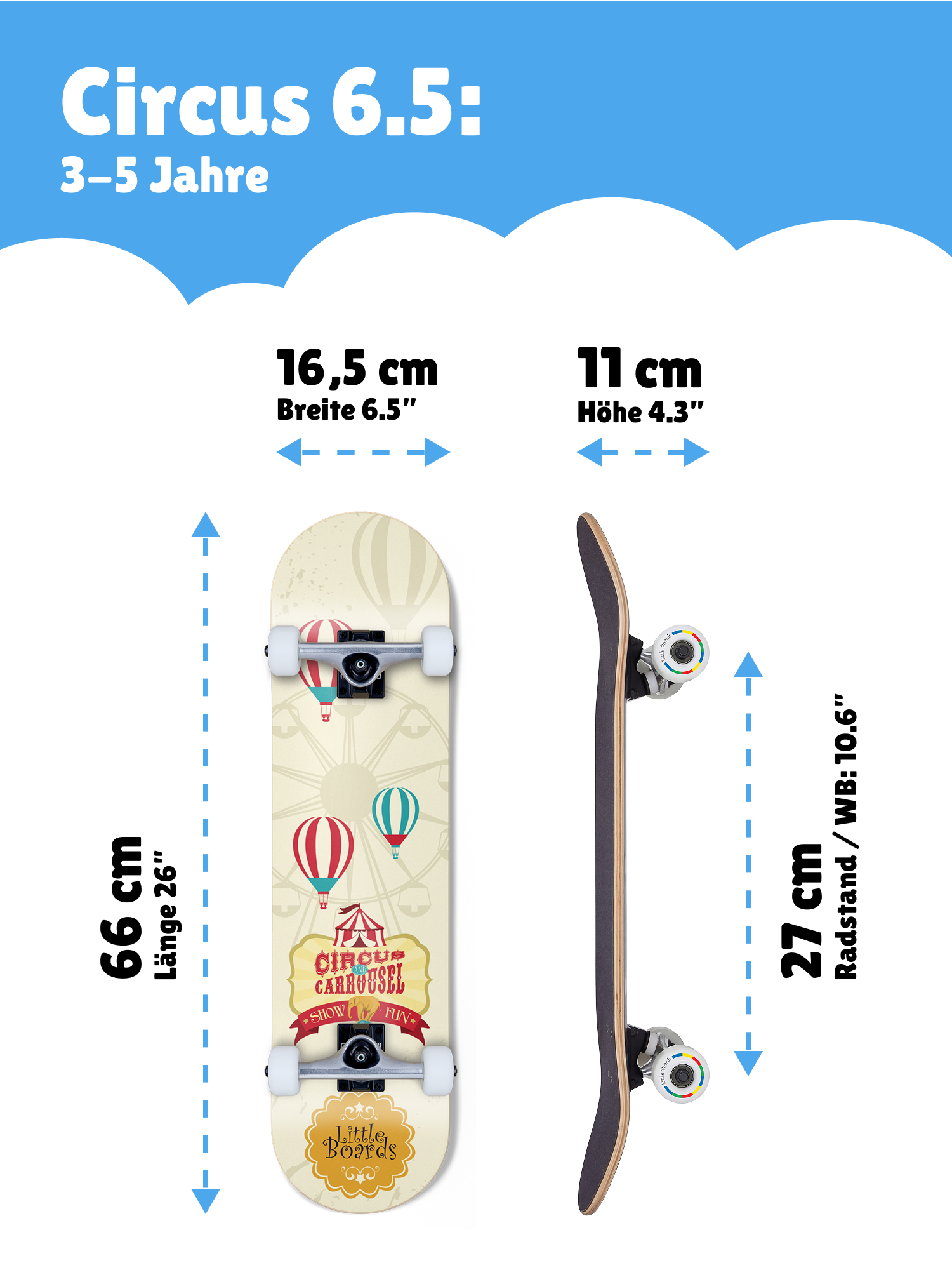 Circus - Kids Skateboard 6.5"