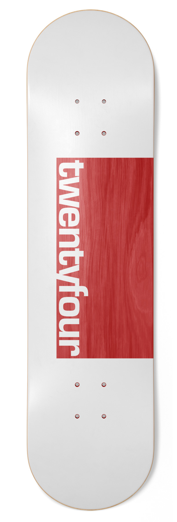 Skateshop24 - twentyfour white Skateboard Deck Skateshop24 - twentyfour white Skateboard Deck 8.75