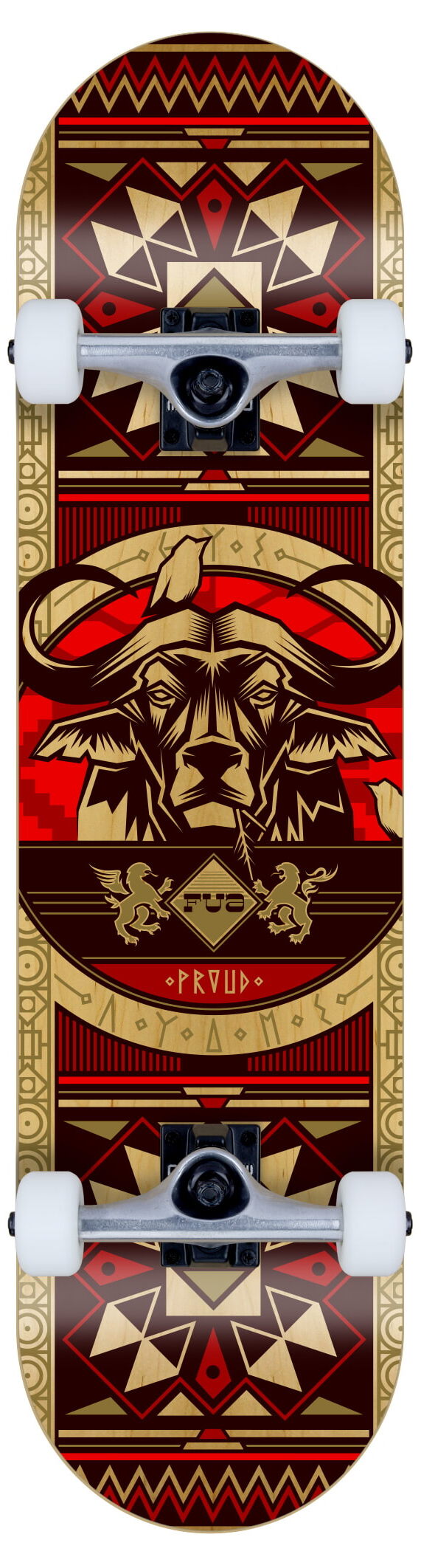 FUA complete set Skateboard Buffalo red