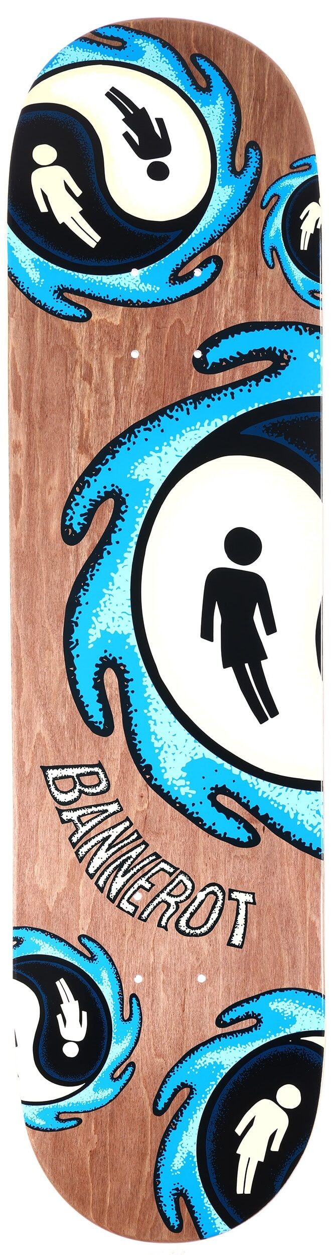 Girl Bannerot Yin Yang Skateboard Deck 8.25 Girl Bannerot Yin Yang Skateboard Deck 8.25
