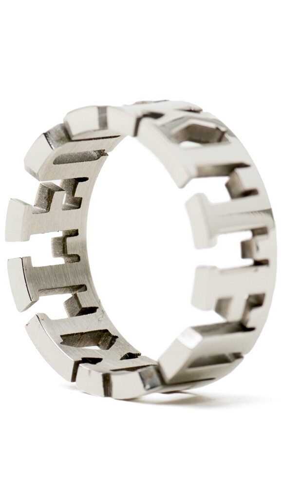 HUF Fuck It Ring - silver HUF Fuck It Ring - silver