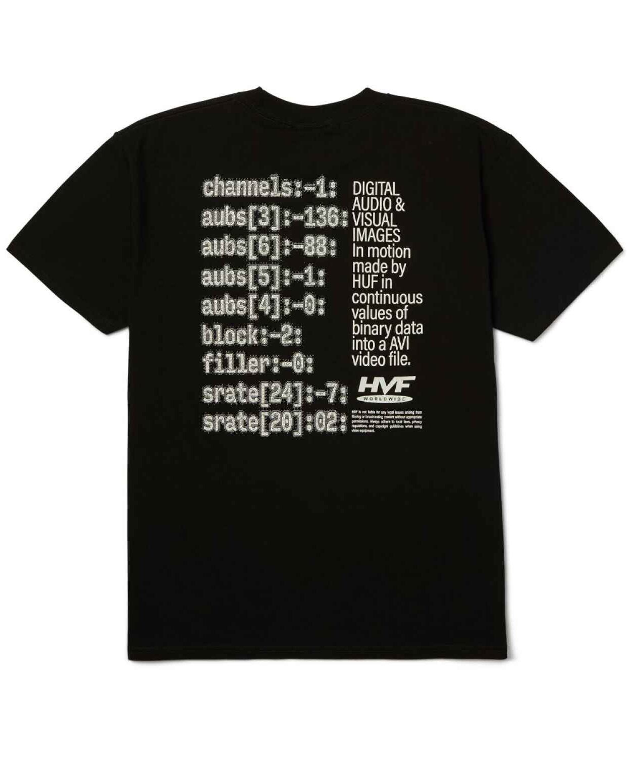 ts02683-black-1 HUF H Cam T-Shirt - black XXL