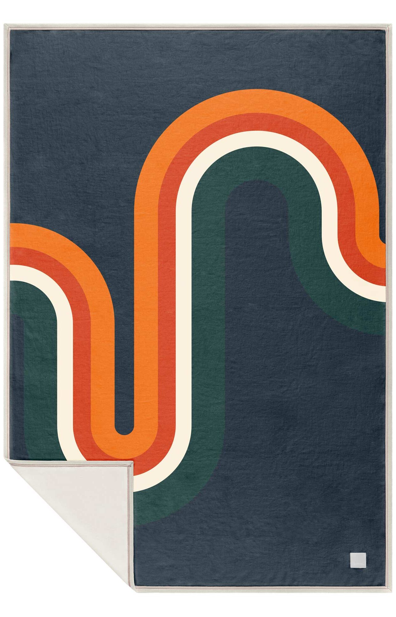 RUMPL Blanket COZYHEMP PRINTED / THROW, harvest wave