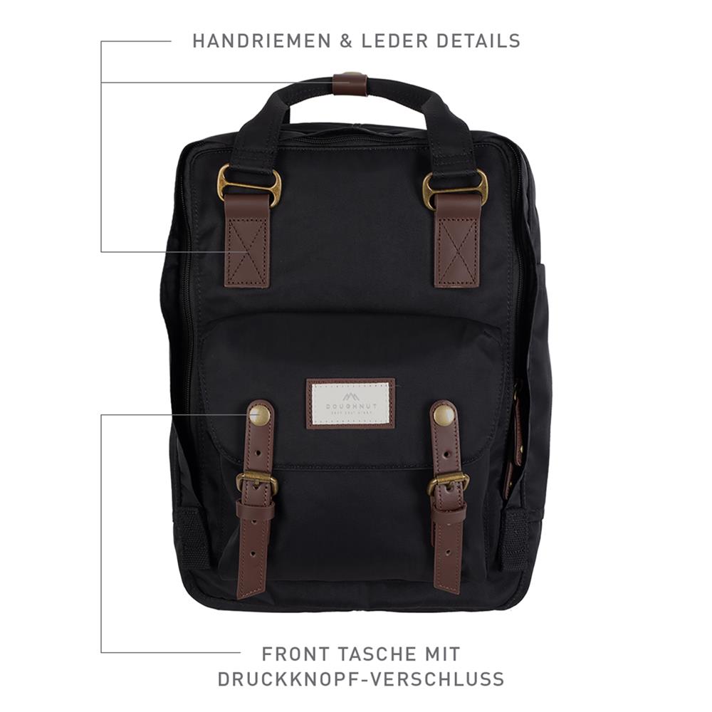 Doughnut Macaroon Rucksack black