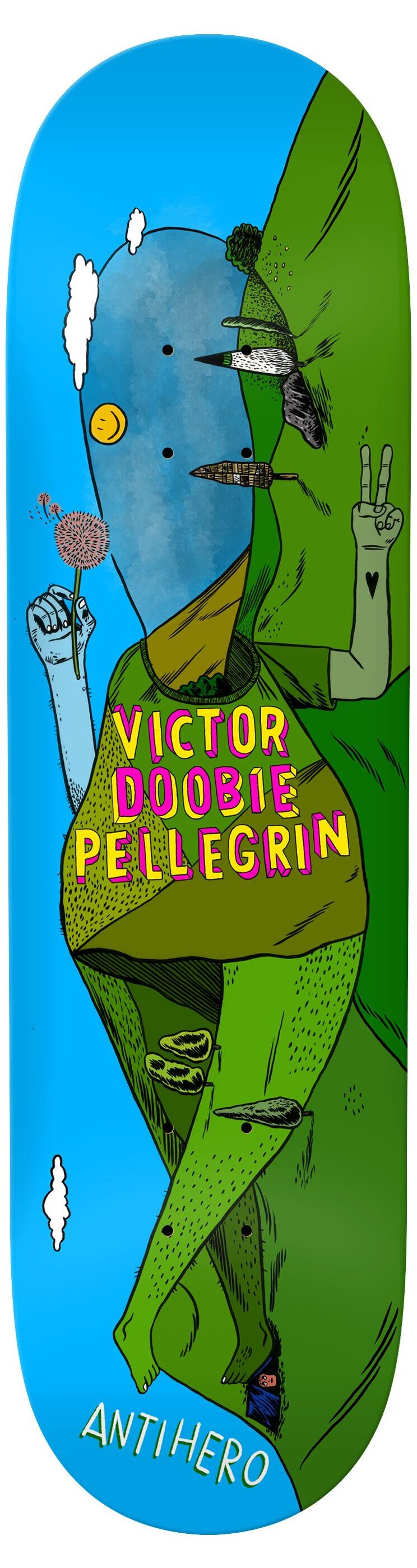 Anti Hero Skateboard Deck Doobie Some Legs 8.75 Anti Hero Skateboard Deck Doobie Some Legs 8.75