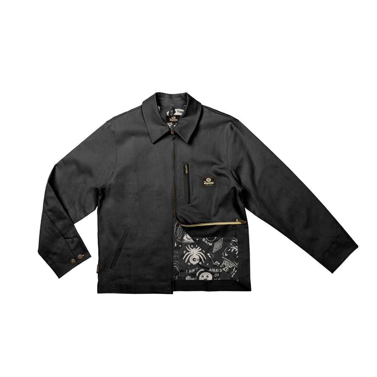 The Dudes Flashy Pattern Jacket Tom Classic - black The Dudes Flashy Pattern Jacket Tom Classic - black XL