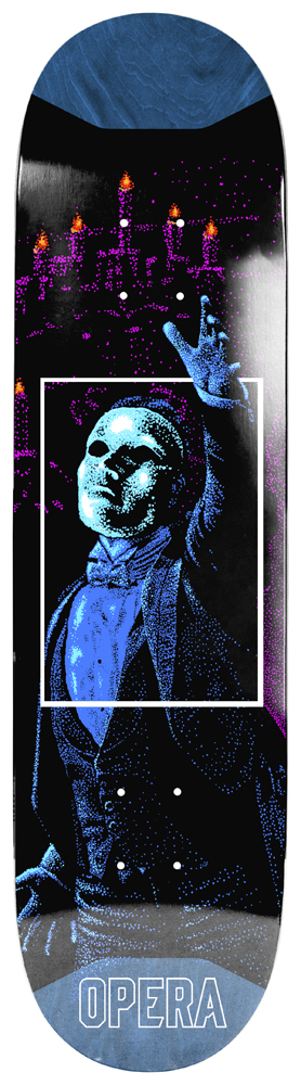 Opera Skateboard Deck Cloudy 9,125