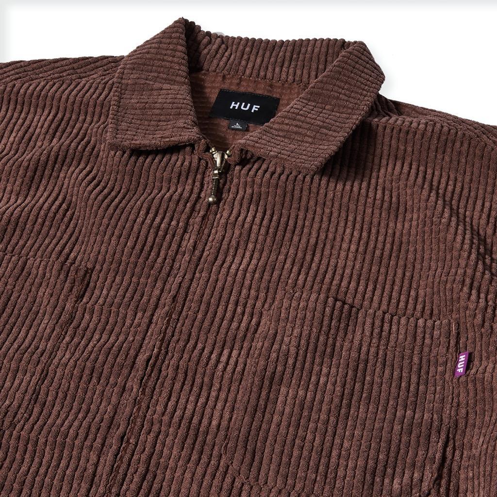 HUF Cornelius Zip Shirt - eggplant XXL