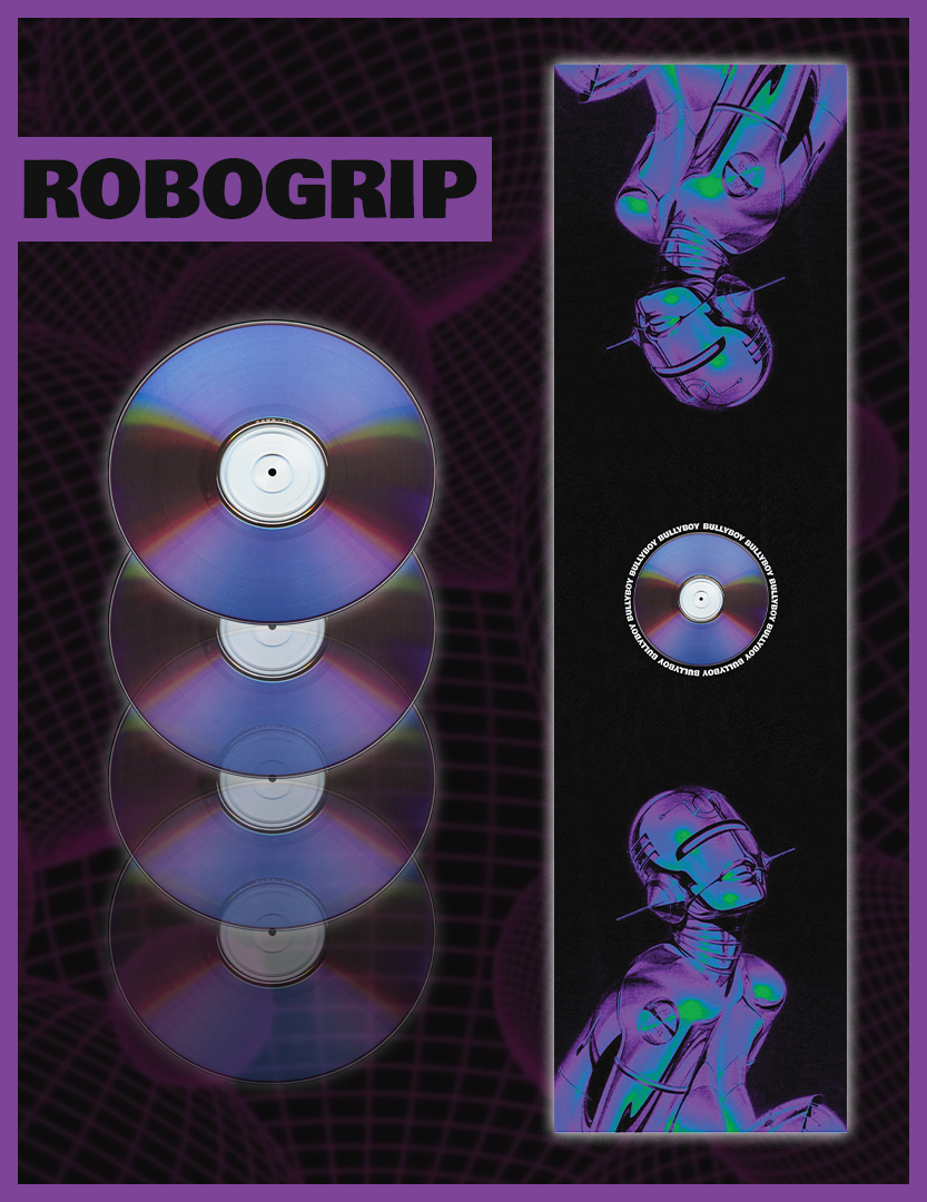 Bullyboy Skateboard Griptape Robogrip 9" Bullyboy Skateboard Griptape Robogrip 9"