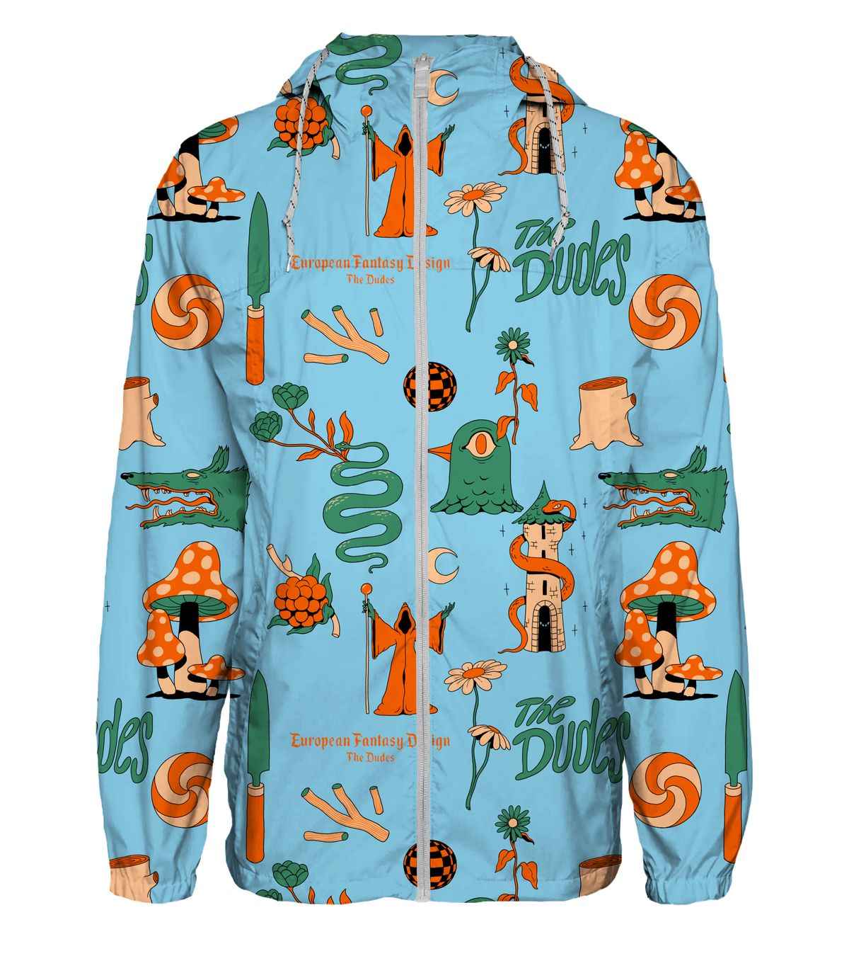 The Dudes European Fantasy Blue Windbreaker - multicolor XXXL