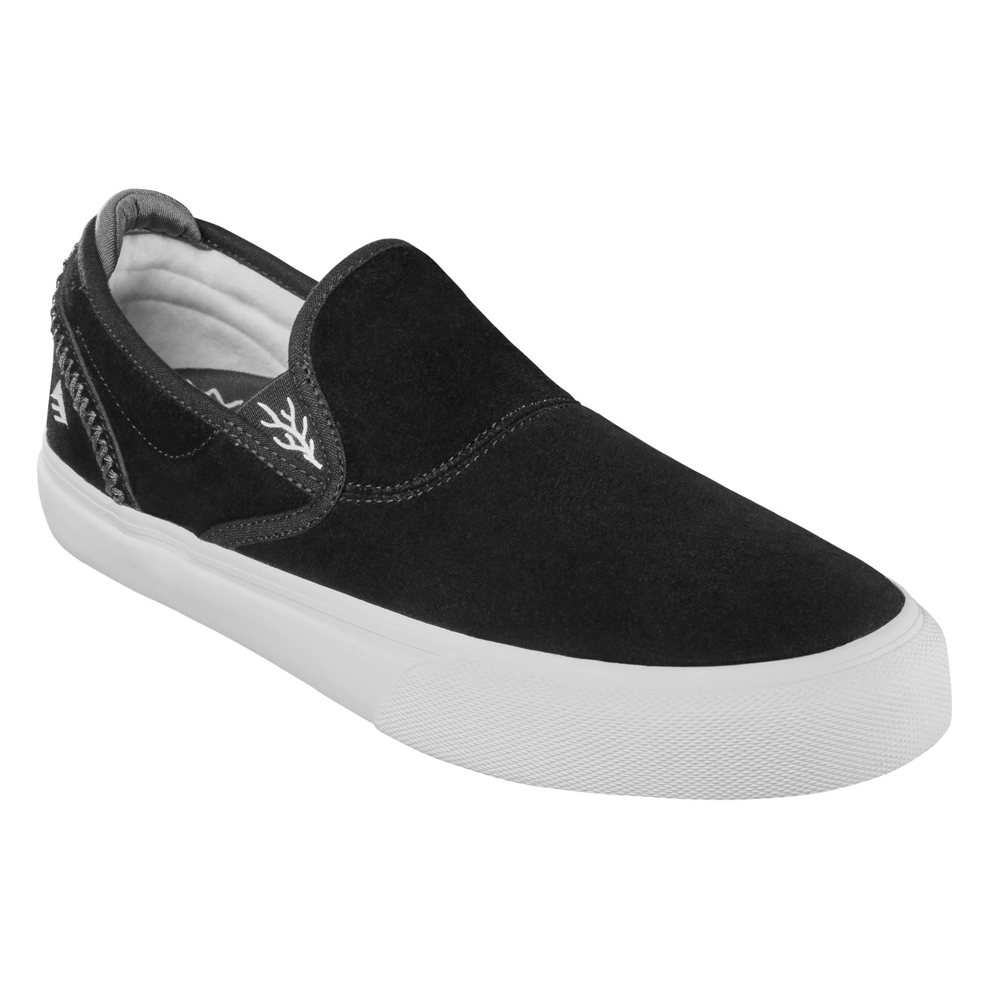 EMERICA Shoe WINO G6 SLIP-ON bla/whi/whi, black/white/white 12
