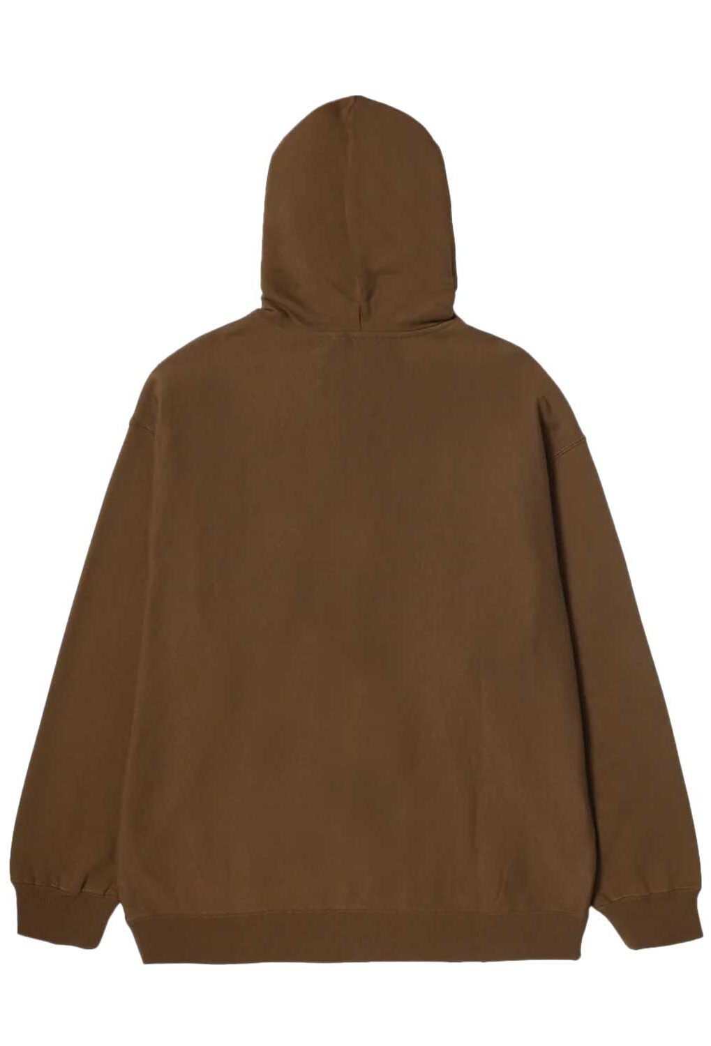 fl00228-brn-2 HUF Outlines Heavy Weight Fleece - brown