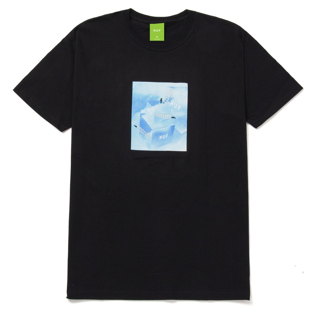 HUF Clouded T-Shirt - black S HUF Clouded T-Shirt - black L