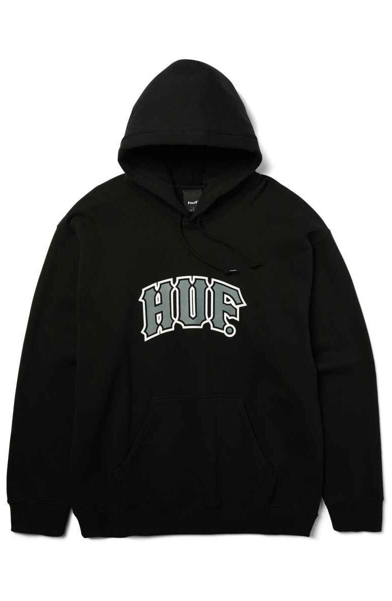 pf00804-black-1 HUF Classic Arch Hoodie - black XXL