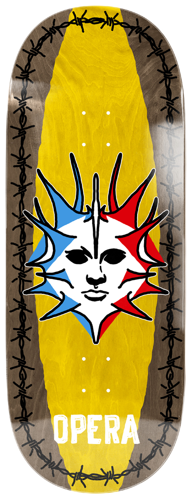 10810180-2 Opera Skateboard Deck Fatties Torn Spike 12,00