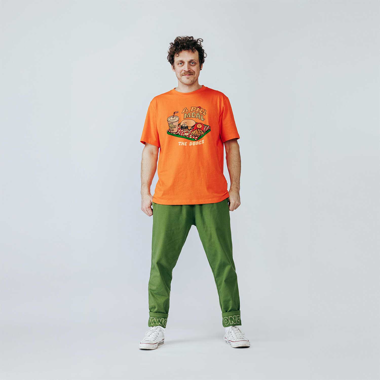 The Dudes A Pill Meal T-Shirt - bright orange XXXL