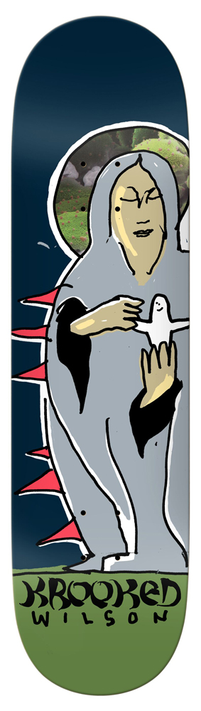 Krooked Skateboard Deck Wilson Bird Keeper 8,62