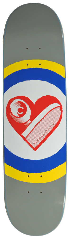 Deck Free Dome Sk8 Heart 8,25 Deck Free Dome Sk8 Heart 8,25