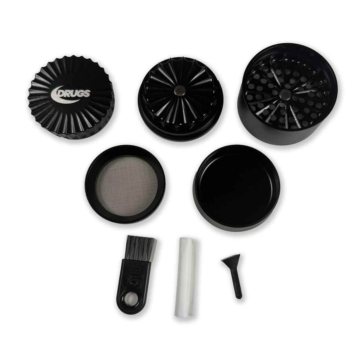 The Dudes Drugs Premium Grinder - black The Dudes Drugs Premium Grinder - black