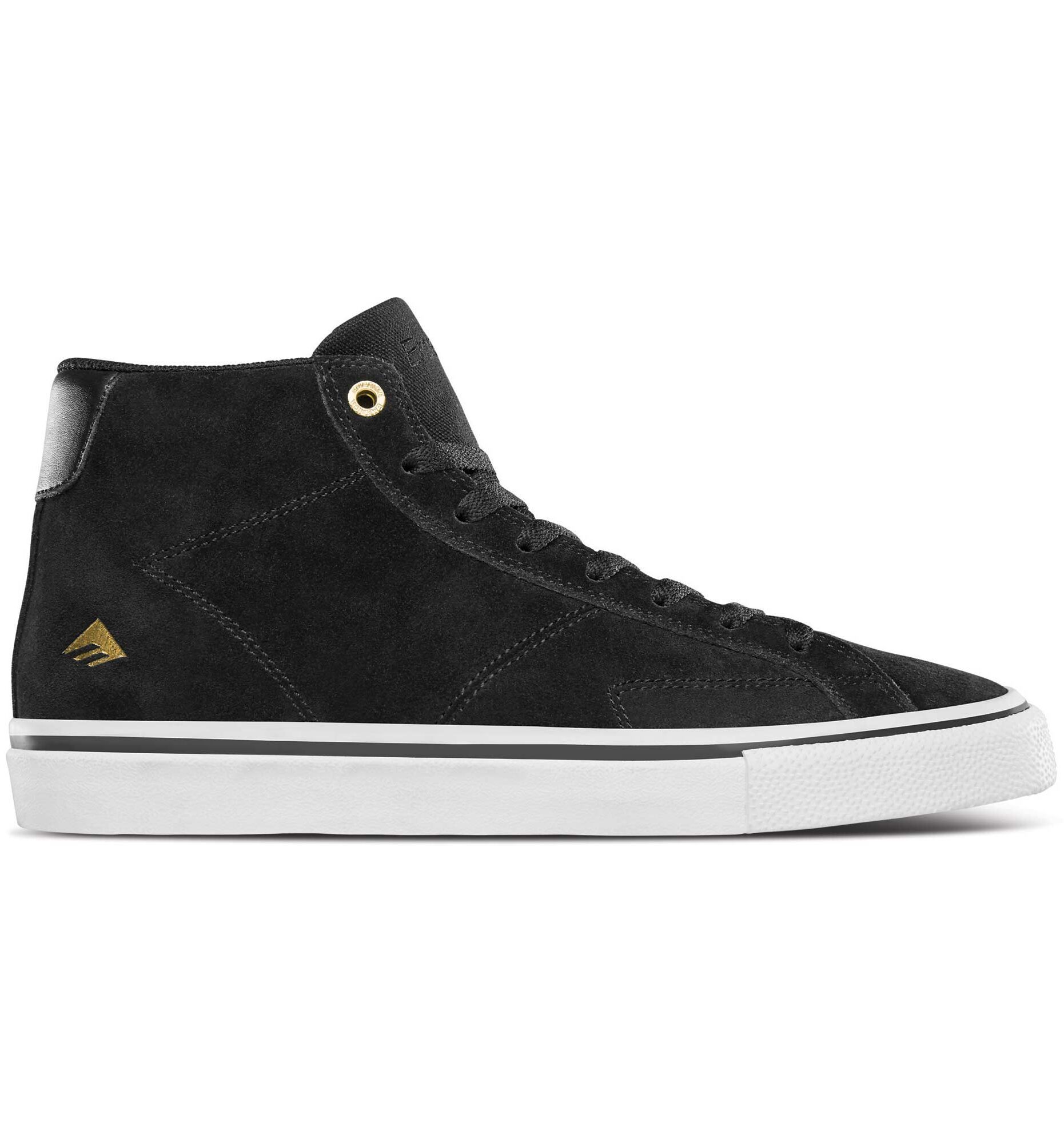 EMERICA Shoe OMEN HI bla/whi/gol, black/white/gold 12
