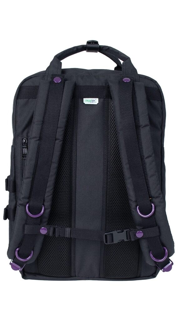 Doughnut Macaroon Large Happy Camper Series Rucksack - black
