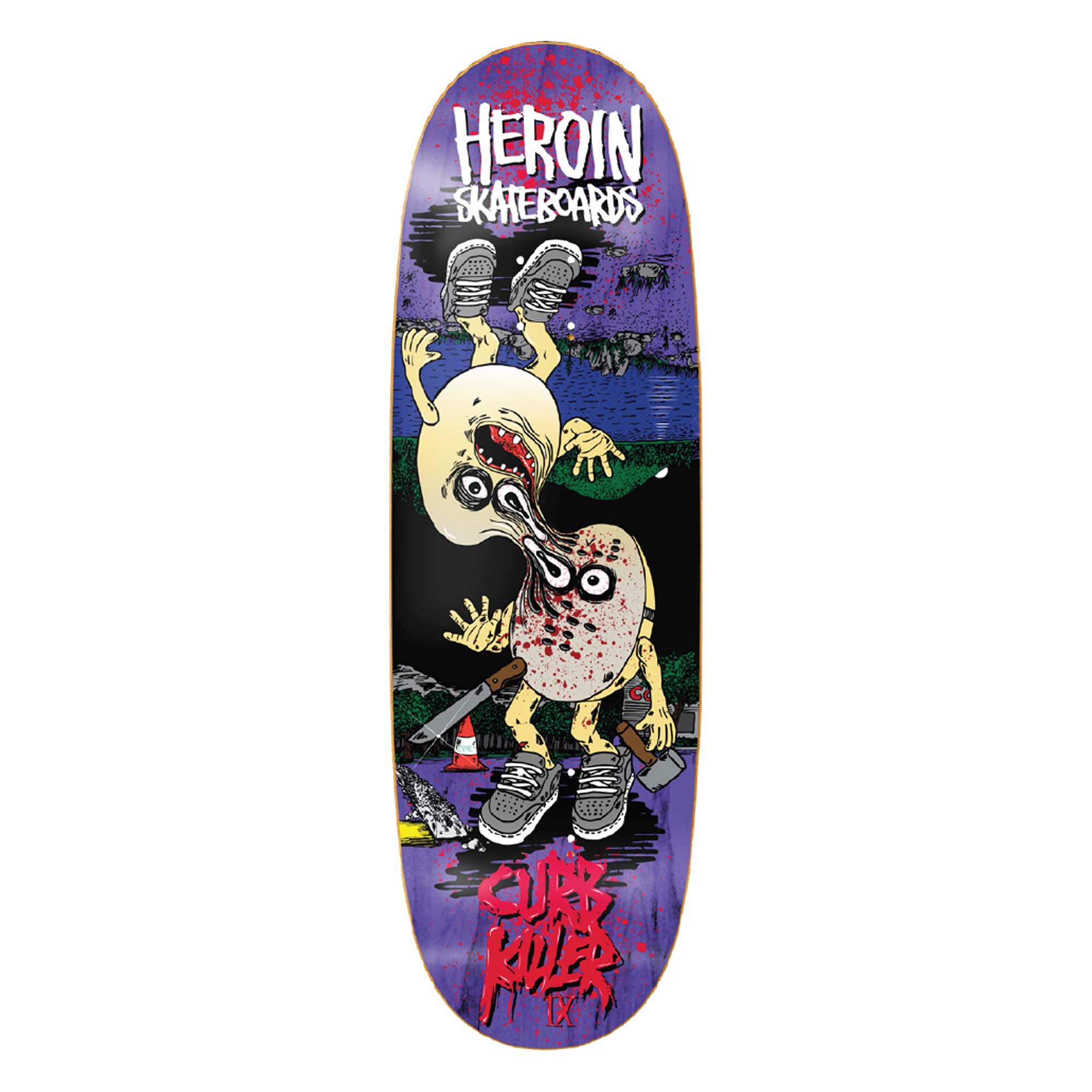 HEROIN Deck CURB KILLER 9 MERGED 10.0, assorted 10.0 HEROIN Deck CURB KILLER 9 MERGED 10.0, assorted 10.0