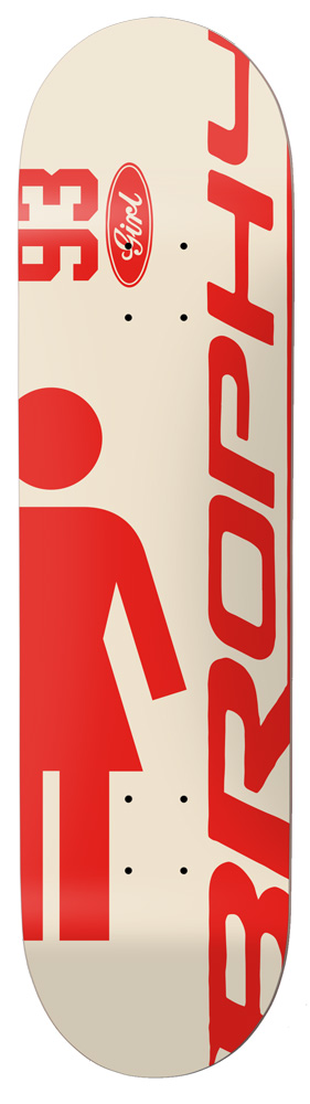 Girl Skateboard Deck Brophy Racing 8,56 Girl Skateboard Deck Brophy Racing 8,56