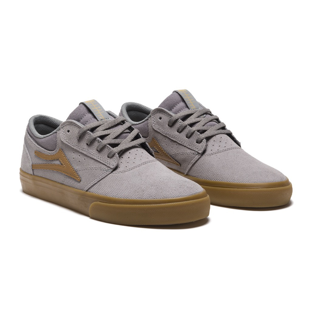 Lakai Griffin Schuhe - grey gum cord suede US 11