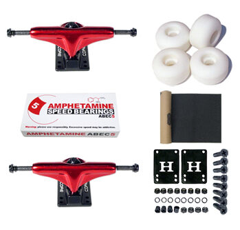 Core Trucks Skateboard Achsen Set Metallic Rot 5.0