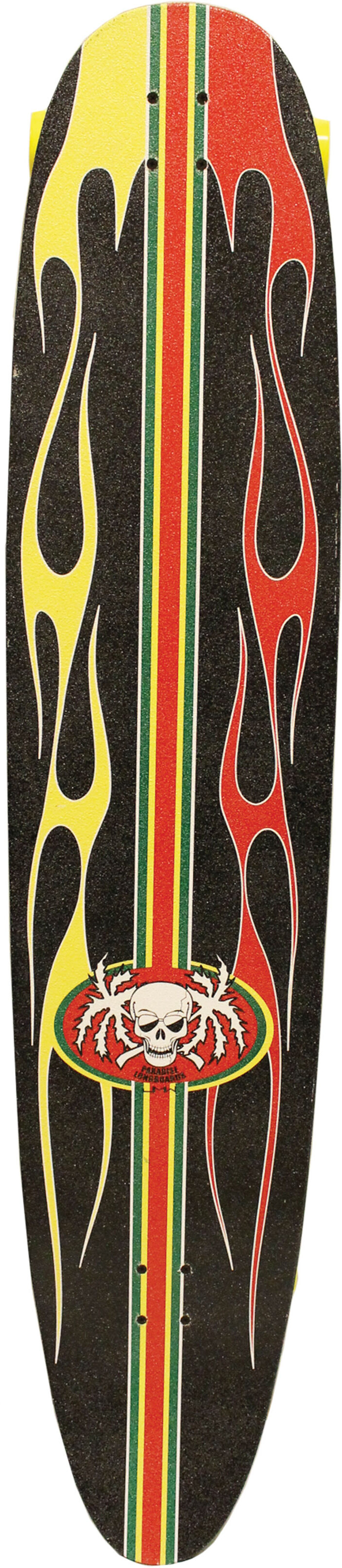 Paradise Complete Longboard Kicktail Rasta Hot Rod 55x11 Paradise Complete Longboard Kicktail Rasta Hot Rod 55x11