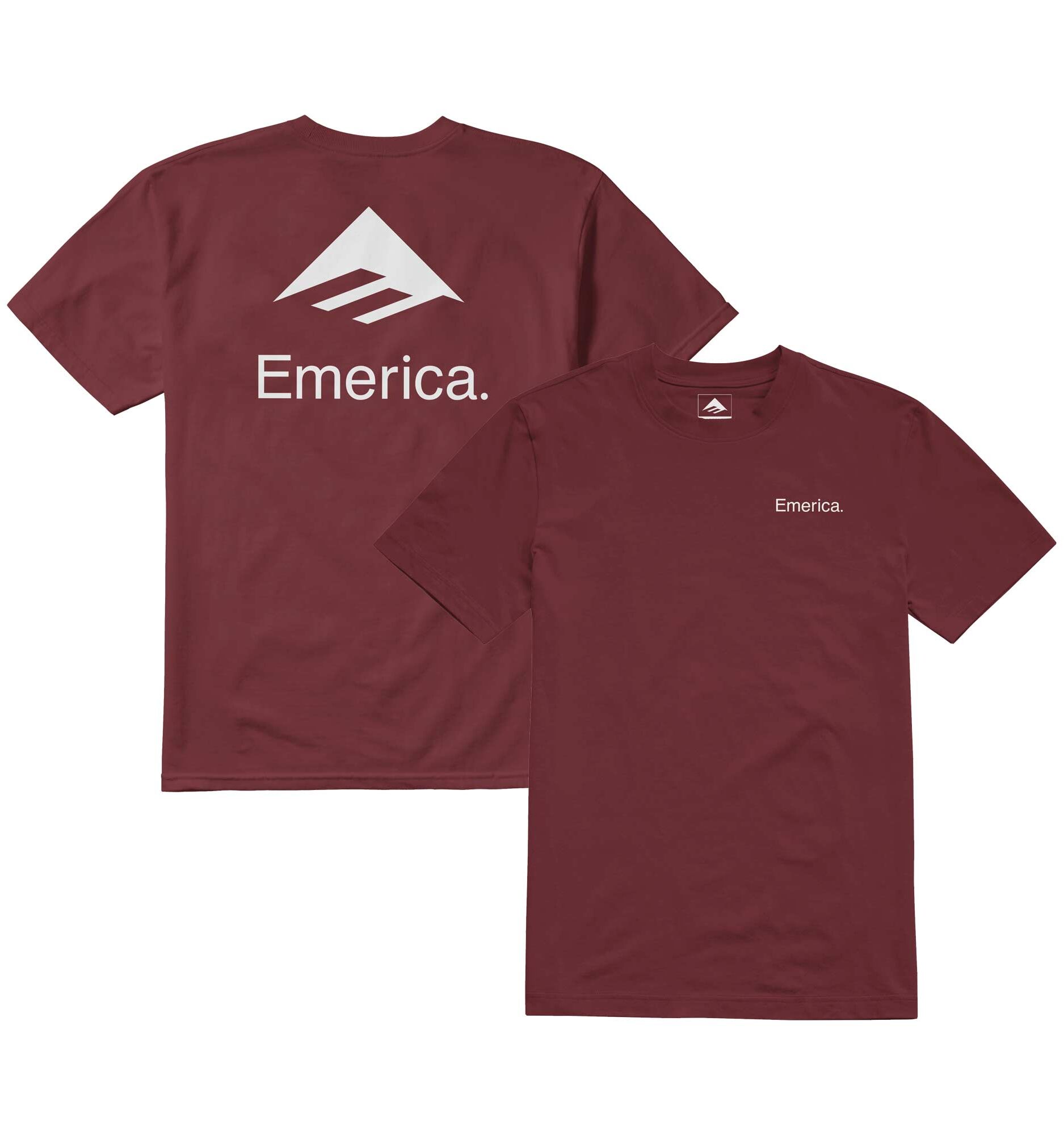 EMERICA T-Shirt LOCKUP S/S, burgundy XXL