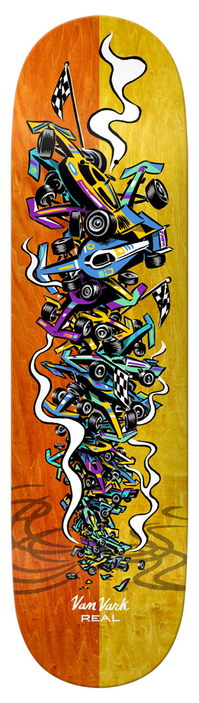 Real Skateboard Deck Van Vark Stacked 8,06 Real Skateboard Deck Van Vark Stacked 8,06