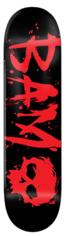 Zero Skateboard Deck Team x BAM Blood Black 8,50