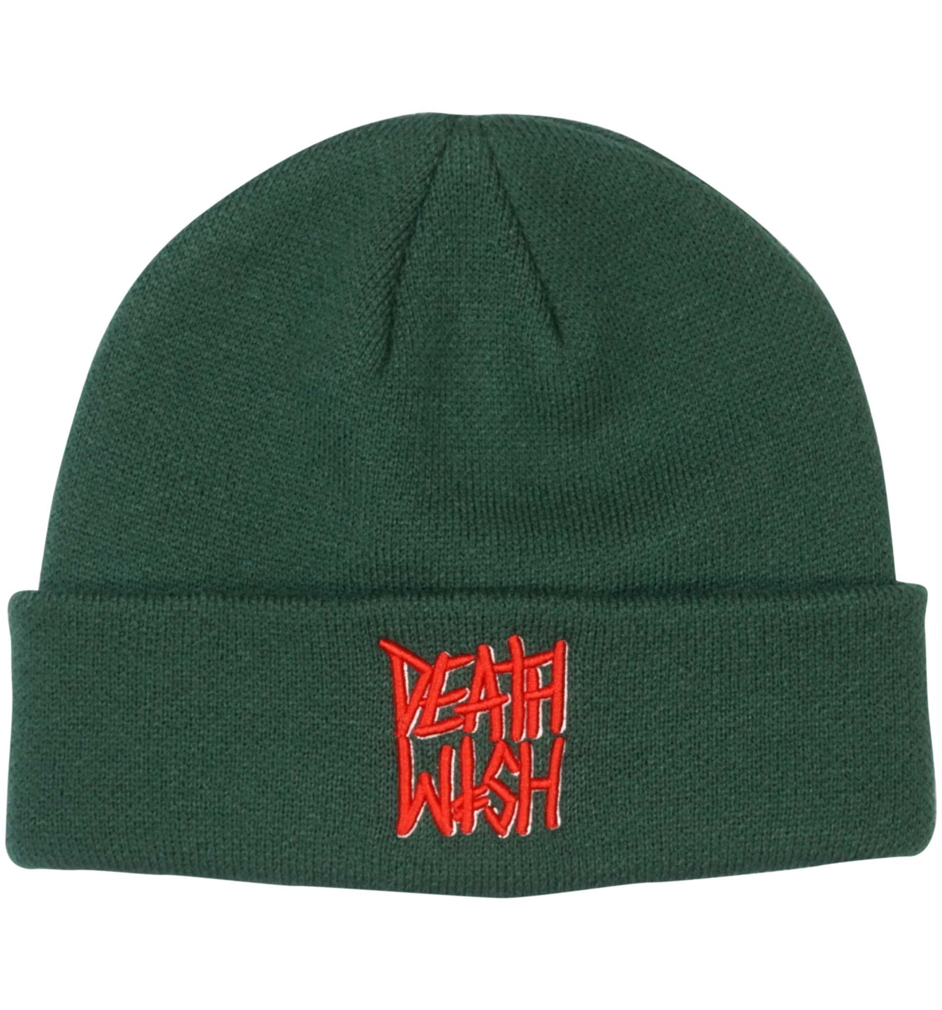 DEATHWISH Beanie DEATHSTACK, forest green DEATHWISH Beanie DEATHSTACK, forest green