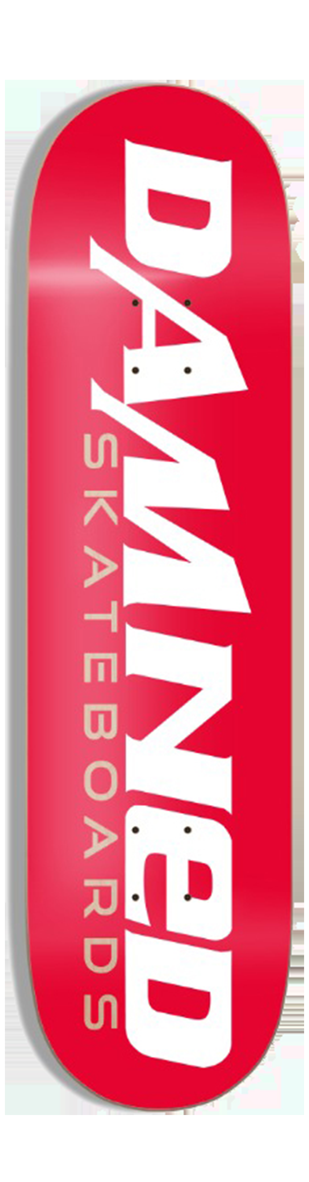 Damned Skateboard Deck Red Logo Damned Skateboard Deck Red Logo