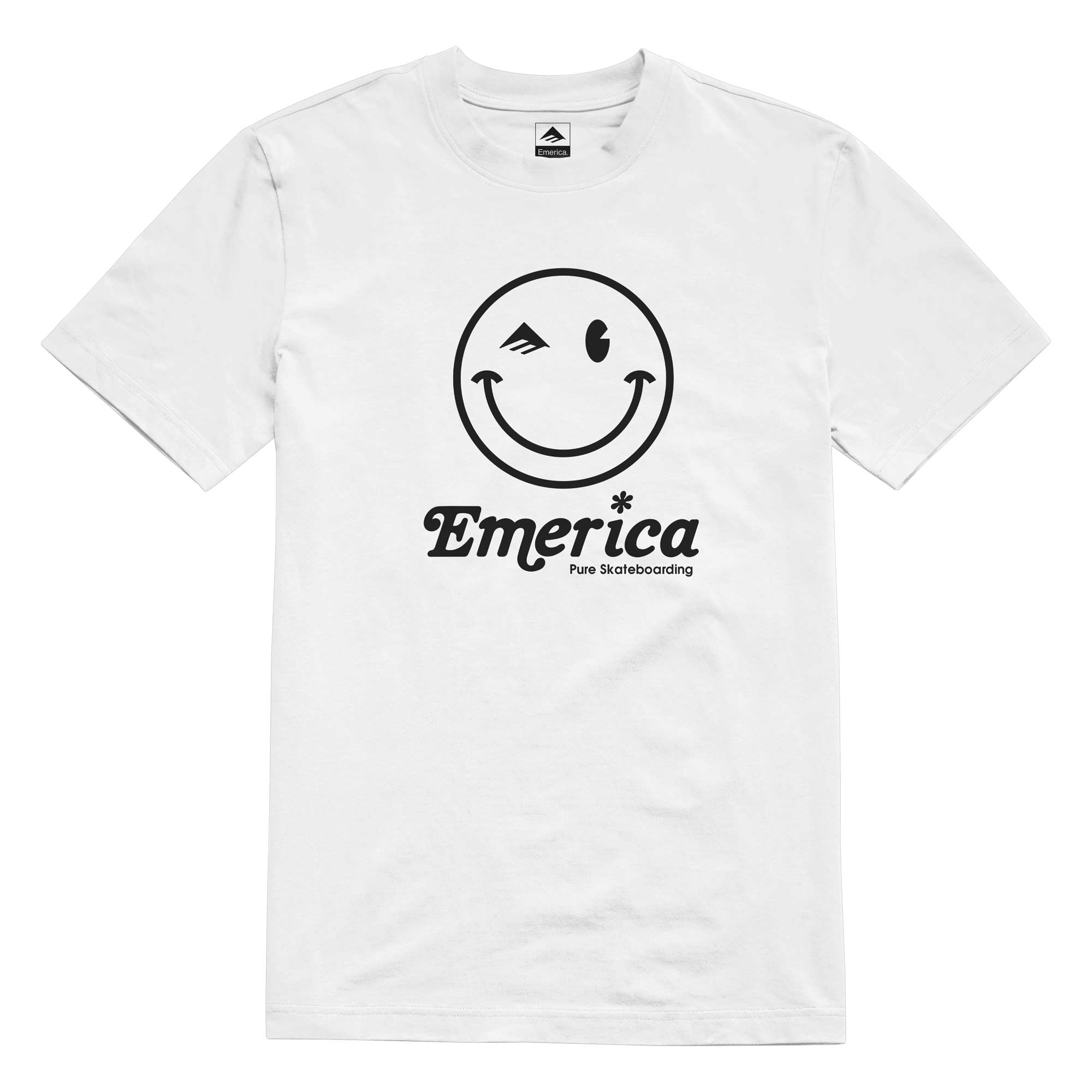 EMERICA T-Shirt HAPPY FACE, white L