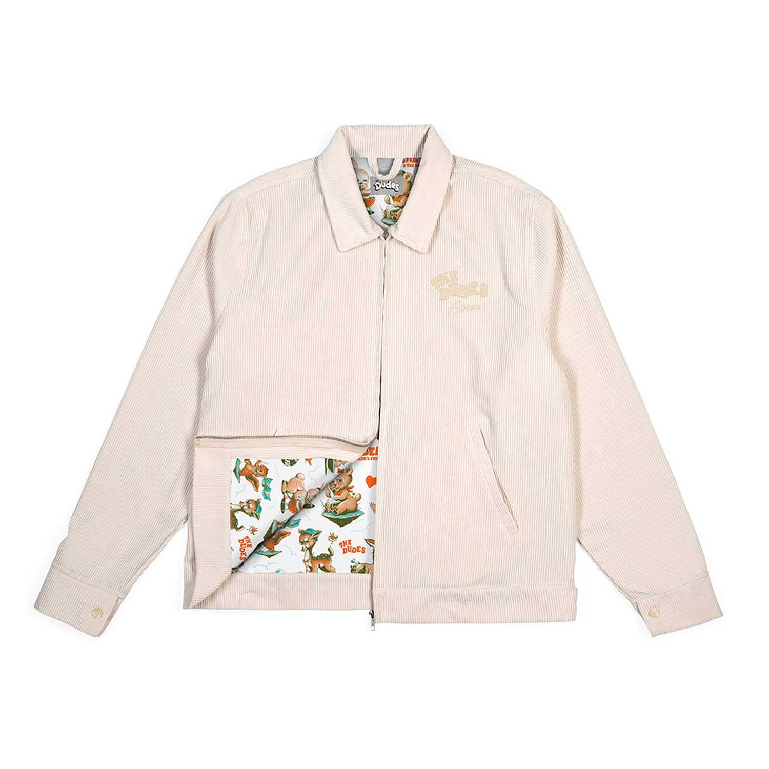 The Dudes Wasted Dudes Tom Cord Jacke - creme L The Dudes Wasted Dudes Tom Cord Jacke - creme XXXL