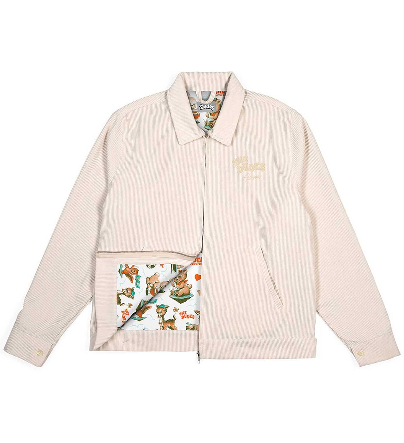 The Dudes Wasted Dudes Tom Cord Jacke - creme L The Dudes Wasted Dudes Tom Cord Jacke - creme XXXL
