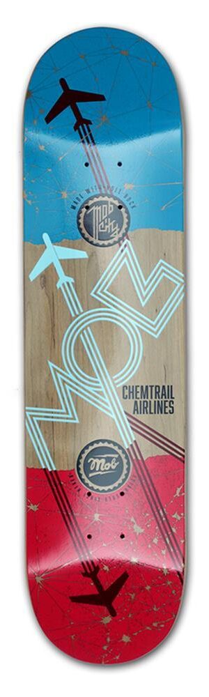 MOB Skateboards Airlines Deck - 8.0