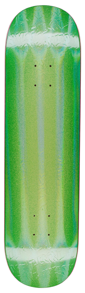FA Skateboard Deck Neon Green Stamp Embossed 8,50